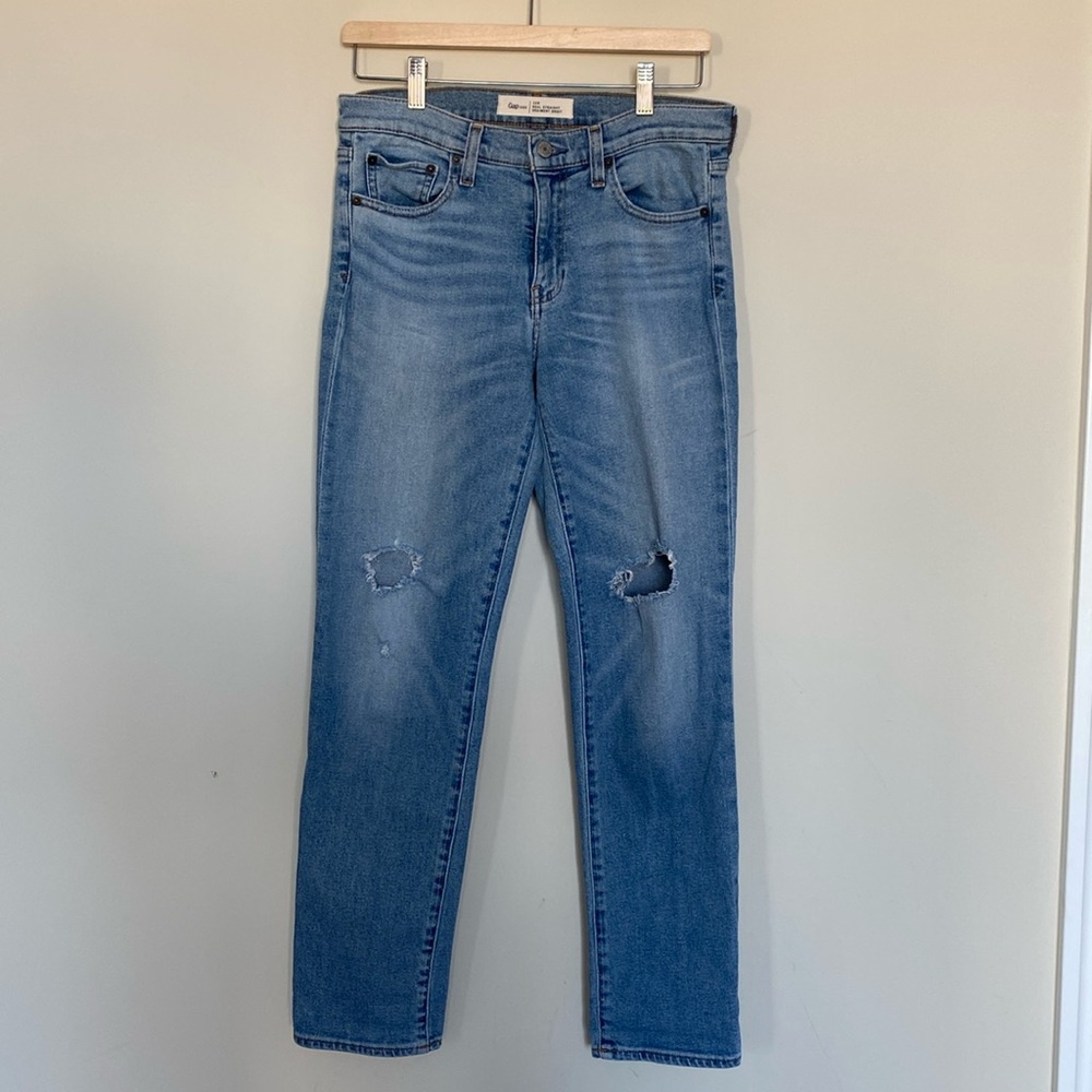 Gap Ripped Straight Leg Jeans